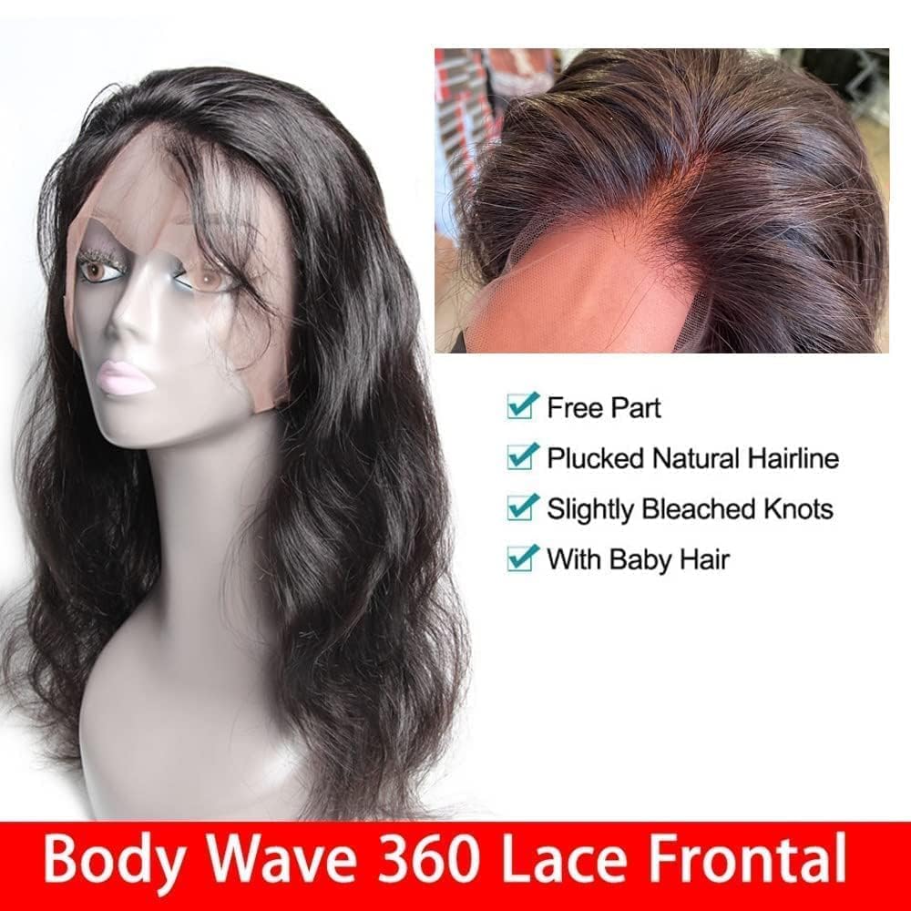 20 Inch 360 HD Lace Frontal Human Hair Body Wave 360 Full Lace With Baby Hair Bleachable Knots 360 Closure 100% Human Hair - Image 3