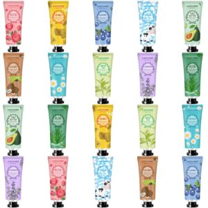 20 Pack Mini Body Lotion Gift Bulk for Dry Skin,Travel Size Small Body Cream With Shea Butter Natural Fragrance Moisturizing Body Lotion for Women Men,Gift Sets for Birthday Christmas Fathers Day Gift
