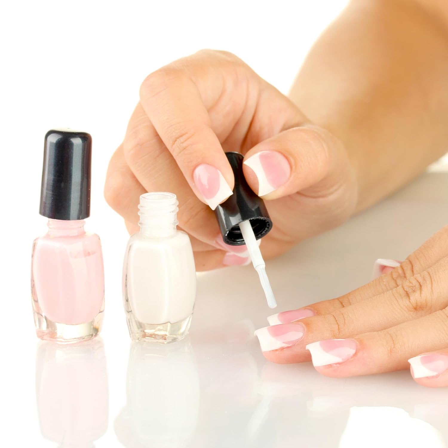 20 Pcs Disposable Nail Polish Brush Replacement Dip Gel Nail Art Brushes for Nails Dip Liquid Soft Bristles Activator Brushes for Base Coat Top Coat, White - Image 4