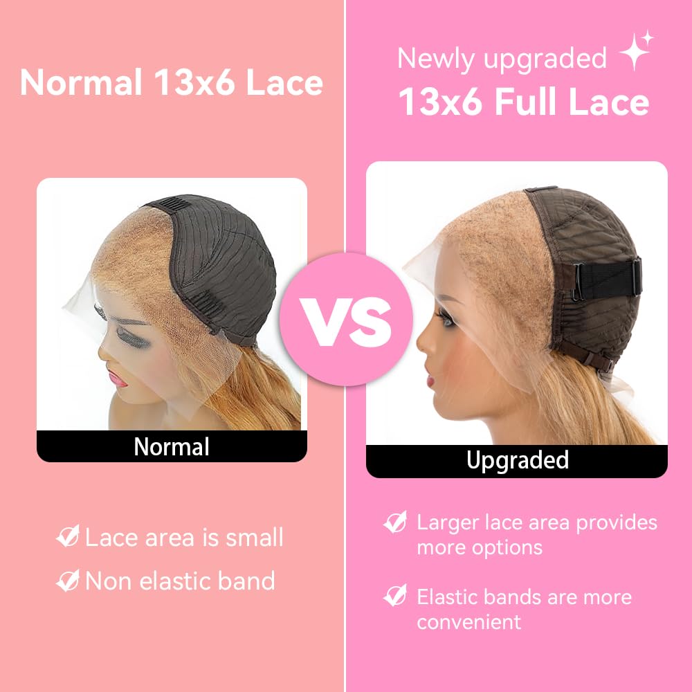 200% Density 30 Inch Honey Blonde 13x6 HD Lace Front Wig Human Hair Body Wave Lace Frontal Wigs Human Hair Pre Plucked 27# Honey Blonde Wig Glueless Wigs - Image 5