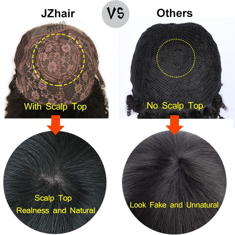 200 Density Yaki Wavy Wigs Brazilian Human Hair Scalp Top Full Machine Made Wig Yaki Wavy With Bangs Remy Human Hair For Women Natural Color 12 Inch - Image 8
