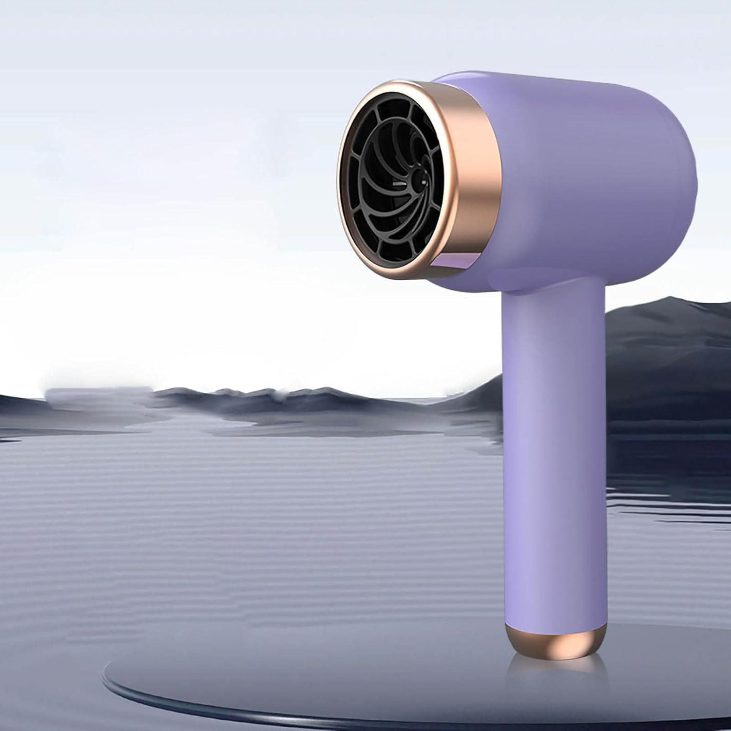 2025 Battery Hair Dryer Rechargeable with USB Charging Cold Hot Wind Wireless Hair Dryer with Battery for Travel Camping (Purple Hair Dryer Comb Set) - Image 6