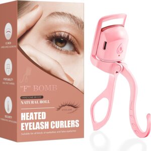 2025 C-Shaped Heated Eyelash Curler Fast Heat Up in 8s - Rechargeable Electric Eyelash Curler for 24-Hour Long Lasting Curls - Safe Anti-Burn Lash Curler Elevate Your Beauty with Stunning Lashes