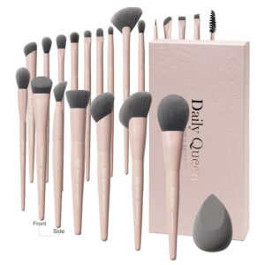 20pcs Pink Essential Makeup Brush Set Professional Powder Concealers Eye shadows Blush Eyeliner Eyebrow Contour Eye blending foundation kit
