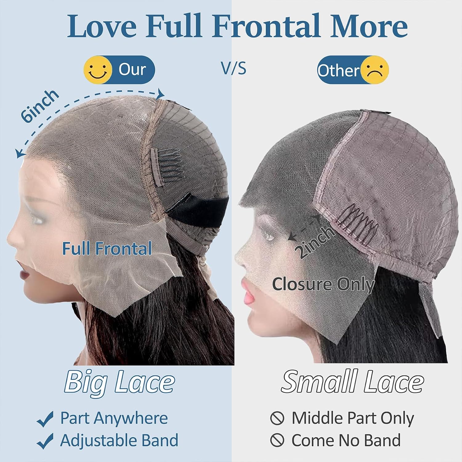 220 Density 30 Inch Body Wave Lace Front Wigs Human Hair, 13x6 HD Transparent Lace Front Wigs Human Hair Glueless Frontal Body Wave Wig for Women, Pre Plucked, Tangle Free, Average Cap, 30 Inch - Image 6