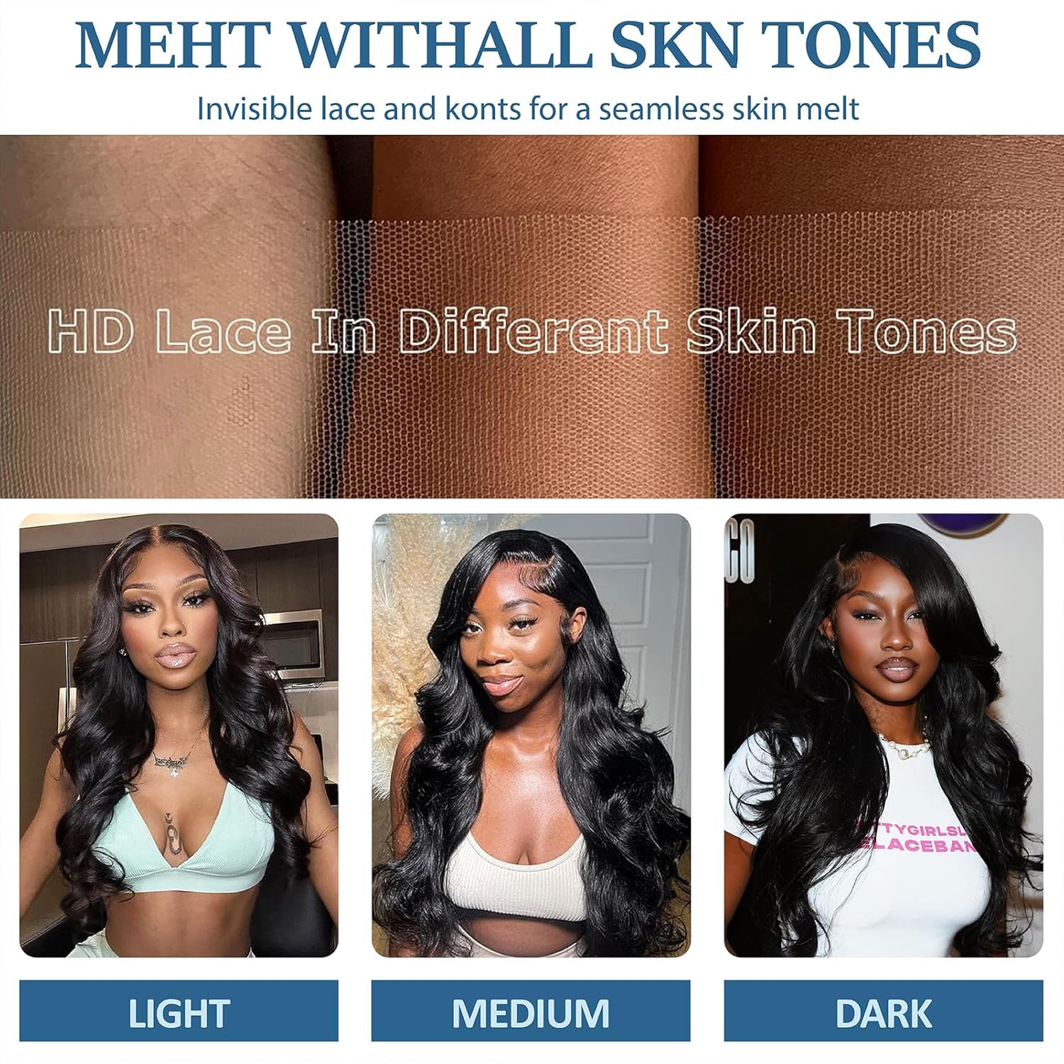 220 Density 30 Inch Body Wave Lace Front Wigs Human Hair, 13x6 HD Transparent Lace Front Wigs Human Hair Glueless Frontal Body Wave Wig for Women, Pre Plucked, Tangle Free, Average Cap, 30 Inch - Image 7
