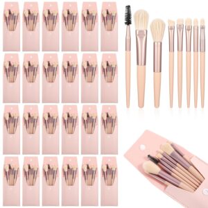 24 Sets Travel Size Makeup Brushes Set Mini Face Make up Brushes Brushes Bag for Makeup Party Favors Wedding Bridal Shower Bridesmaid Gift Favors Bachelorette Party Gift