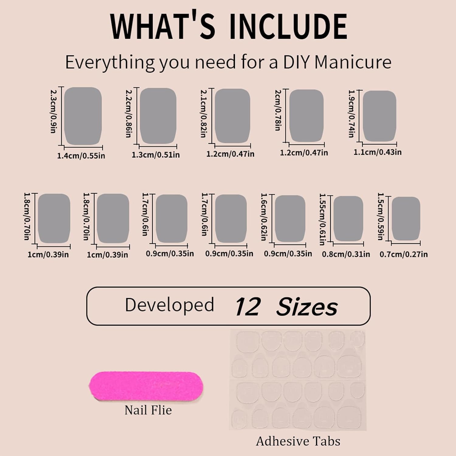 24Pcs White French Tips Press on Nails with Simple Design, Glossy Nude Medium-Short Square False Nails Gel Glue on Nails, French Manicure Art Acrylic Fake Nails Stick on Nails for Coquette Women Girls - Image 7