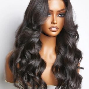 250 density human hair wig 13x4 HD Lace Front Wigs Human Hair Pre Plucked glueless wigs human hair Body Wave Wigs Human Hair Wigs For Black Women Frontal Wigs Bleached Knots 20 Inch