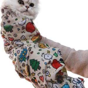 27.6" Cat Grooming Wrap Cat Wrap for Cutting Nails Cat Restraint for Nail Clipping Cat Swaddle Wrap Cat Burrito Wrap L(Within 15lbs) Anti-Scratch Anti-Escape Multifunctional Pet Tool
