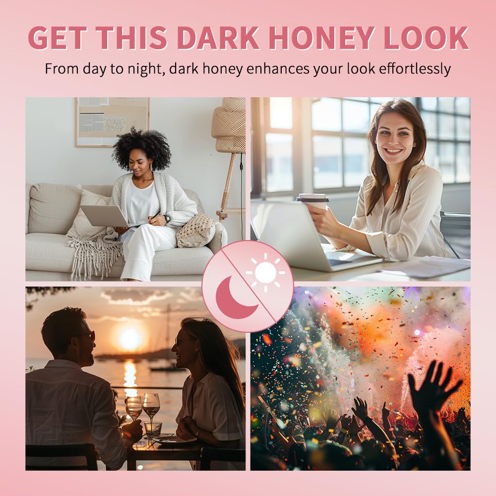 2PCS Honey Lipstick Tinted Lip Balm - Sheer Hydrating Lipstick for All Skin Tones - Moisturizing Lip Color, Nourishing Lip Balm with a Hint of Natural Black Cherry Tint (Black & Pink) - Image 8
