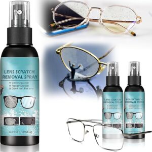 2PCS-Lens Scratch Remover, Scratch Remover for Eyeglasses, Eyeglass Scratch Remover, Lens Scratch Remover for Eye Glasses, Pocket & Travel Essentials, Eye Glass Cleaners Spray. (100ml) R