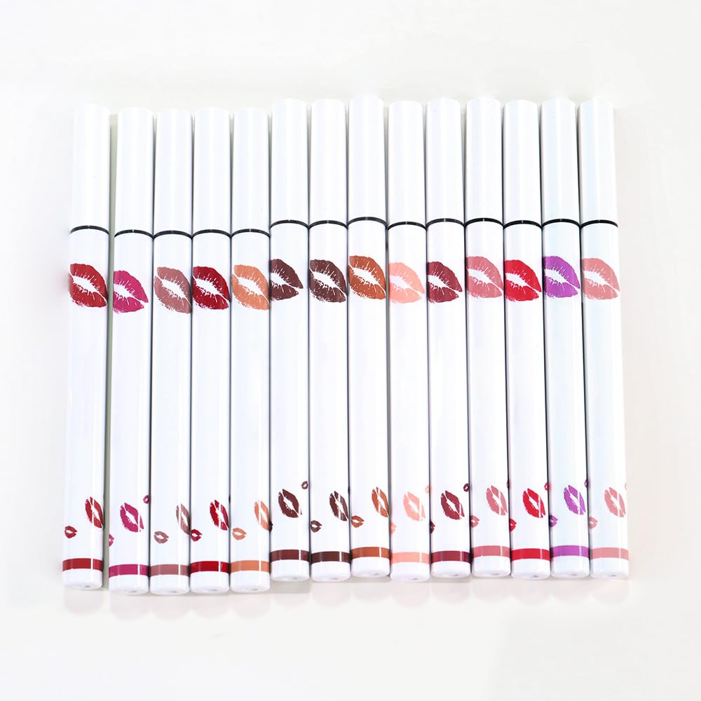 2Pcs Longwear Liquid Lip Liner Stain Marker Pen Set Long Lasting Waterproof, Dusty Warm Pink Matte Semi Permanent 24 Hour Lip Liner and Lipstick Combo, Color Stay Lipliner All Day, Lips Stain peel off - Image 8