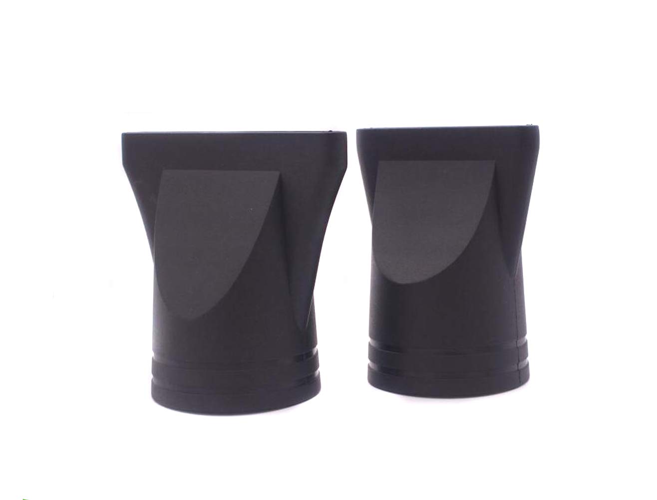 2PCS(Special for Hair Barber Shop,Not for Most of Home Hair Dryer)4.5cm Black Plastic Salon Hair Dryer Nozzle Replacement Narrow Concentrator Replacement Blow Flat Hair Drying Nozzle