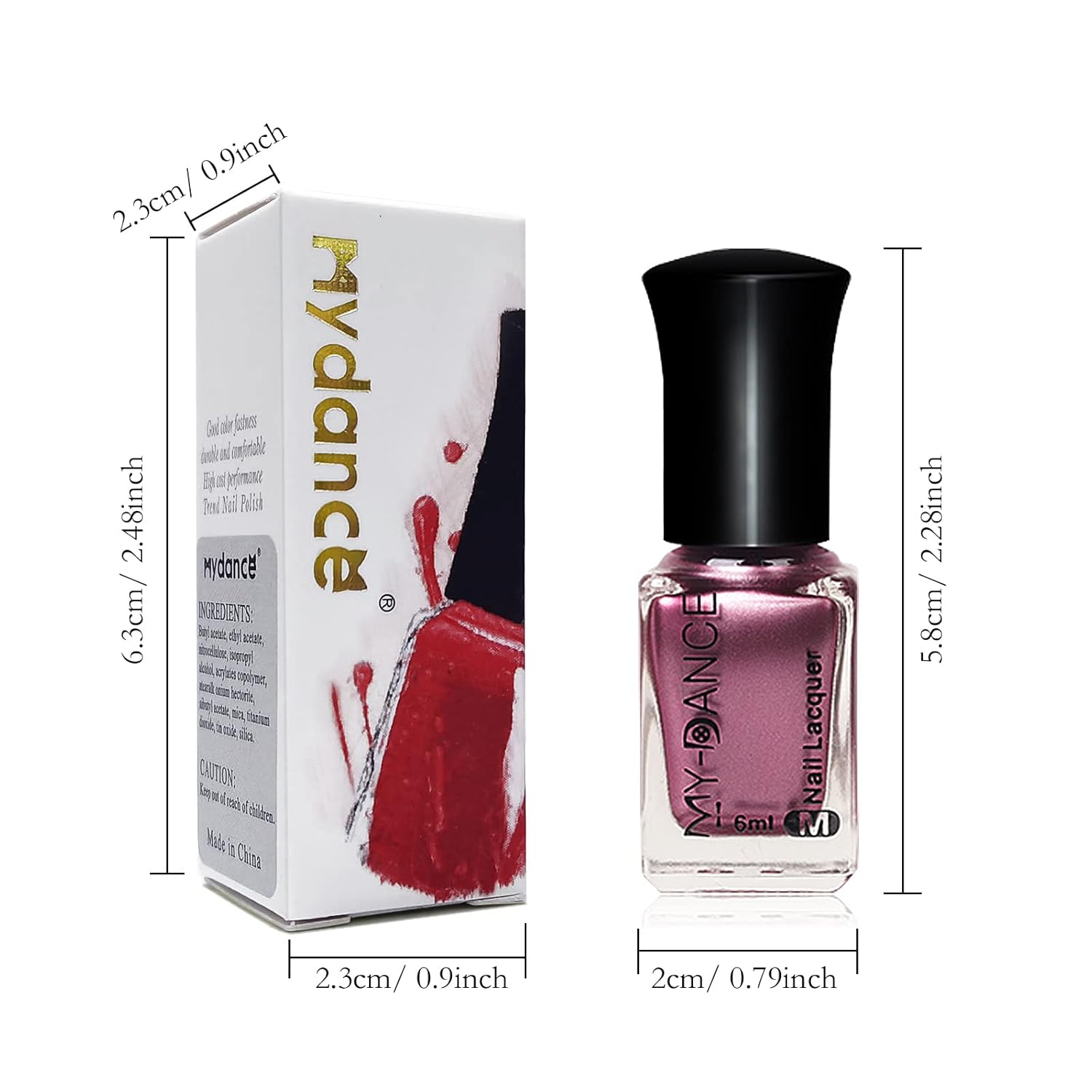 3 Colors Mirror Metallic Nail Polish Set, Metallic Chrome Quick Dry Nail Art Polish - Bright and Shiny Finish, Long-Lasting Mirror Shine Effect 6 ml/Bottle -#B - Image 2