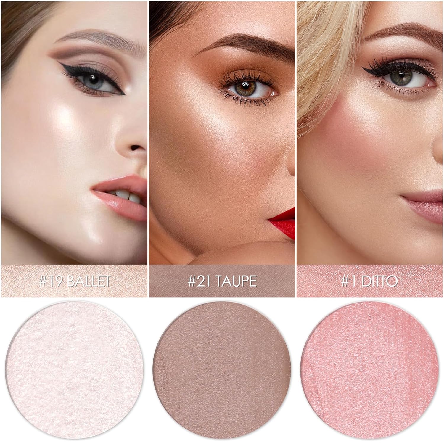 3 Pcs FAIR-COOL Contour Stick Set,Cream Blush & Highlighter Bronzer Pen,Long Lasting & Smooth Natural Face Contouring Illuminator,Professional Makeup Kit for All Skin - Image 3