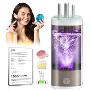 3.0 Upgrade Make Up Brush Cleaner Cosmetic【Industry NO.1-12x Cleaning Power】【SGS Certified - 0 Dust】 MakeupBrushes Cleaner Suitable for all Brush,Circuit Upgrade Make Up Brush Cleaner