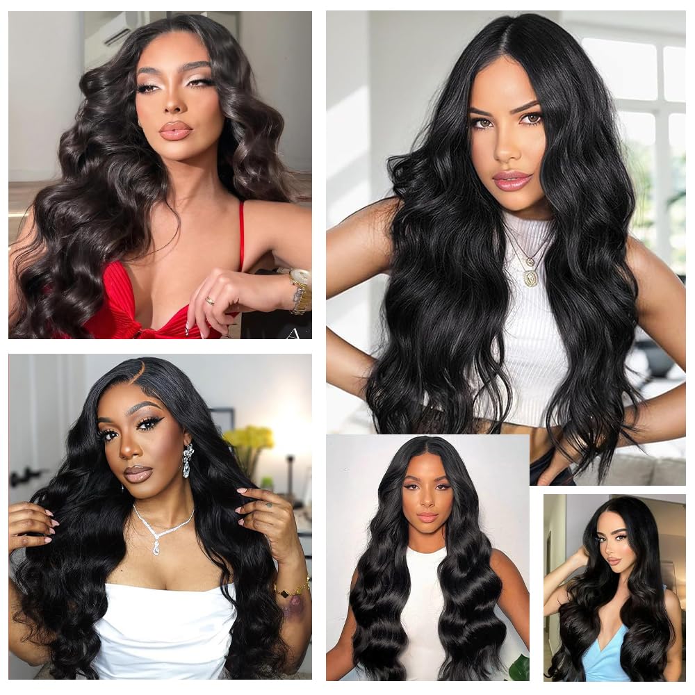 30 Inch 13x6 Body Wave Lace Front Wigs Human Hair Pre Plucked 200% Density HD Lace Frontal Wig Human Hair For Women 10A Body Wave Glueless Wigs With Baby Hair - Image 9