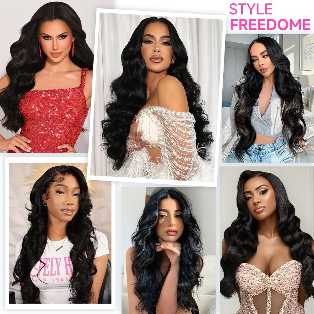 30 Inch 13x6 Body Wave Lace Front Wigs Human Hair Pre Plucked 200% Density HD Lace Frontal Wig Human Hair For Women 10A Body Wave Glueless Wigs With Baby Hair - Image 8