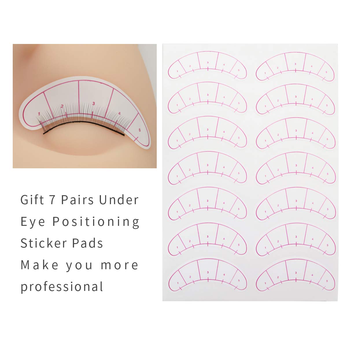 30 Pairs Practice Lashes for Lash Extensions Training Eyelash Extension Supplies Practice Strips Thin Band 8mm Mimic Natural Eyelash for Mannequin Head Tech Must Haves by EMEDA - Image 4