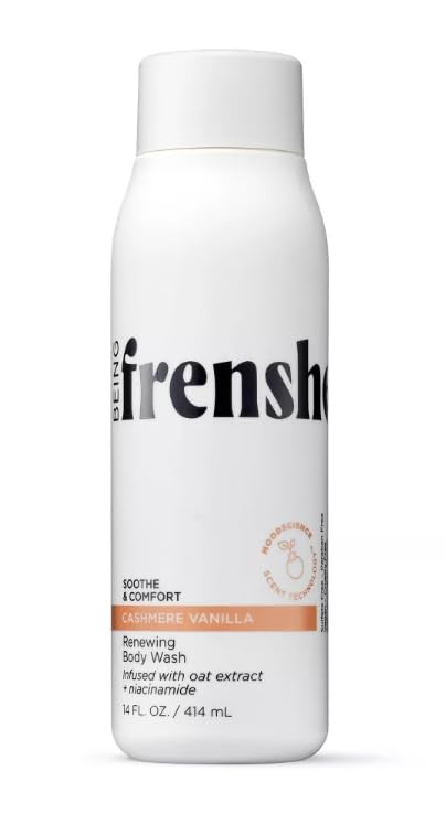 Being Frenshe Cashmere Vanilla Body Wash, 14 fl oz, Hydrating with Niacinamide & Essential Oils (Pack of 1)