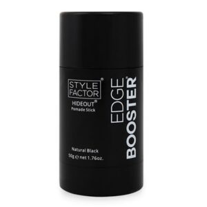 Edge Booster Style Factor Hideout Pomade Color Stick 1.76oz | For thicker looking edges, covers up gray hair (1.76 oz, Natural Black)