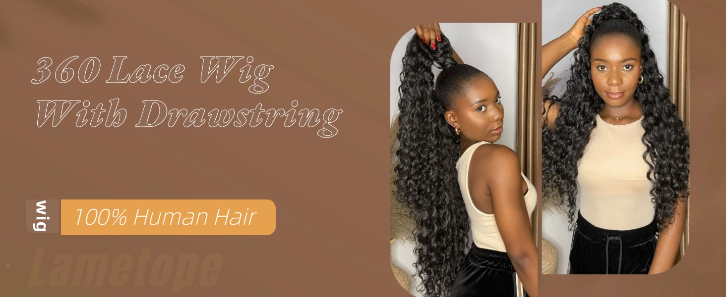 360 lace front wigs human hair