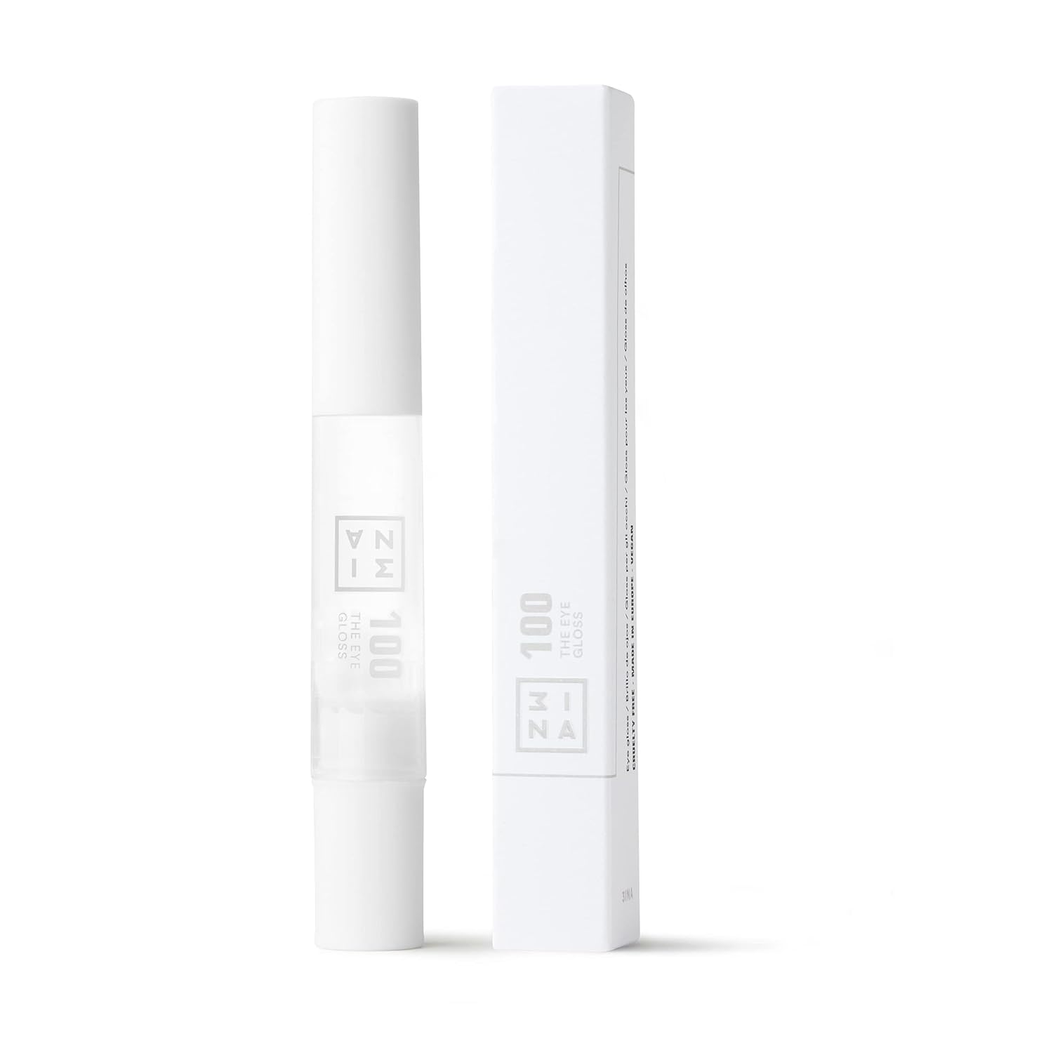 3INA Makeup Eye Gloss 100 Liquid Eyeshadow Pen - Blendable, Transparent, Luminous Eye Shadow - Wet Look Effect - Vegan, Paraben, and Cruelty Free - Image 3