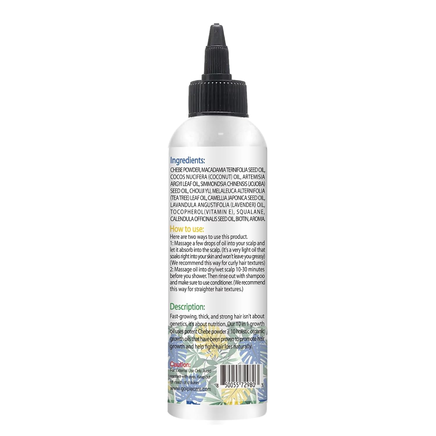 4 FL OZ Natural Chebe Hair Oil for Hair Growth, Moisturizer for Scalp, for All Hair Types - Image 8