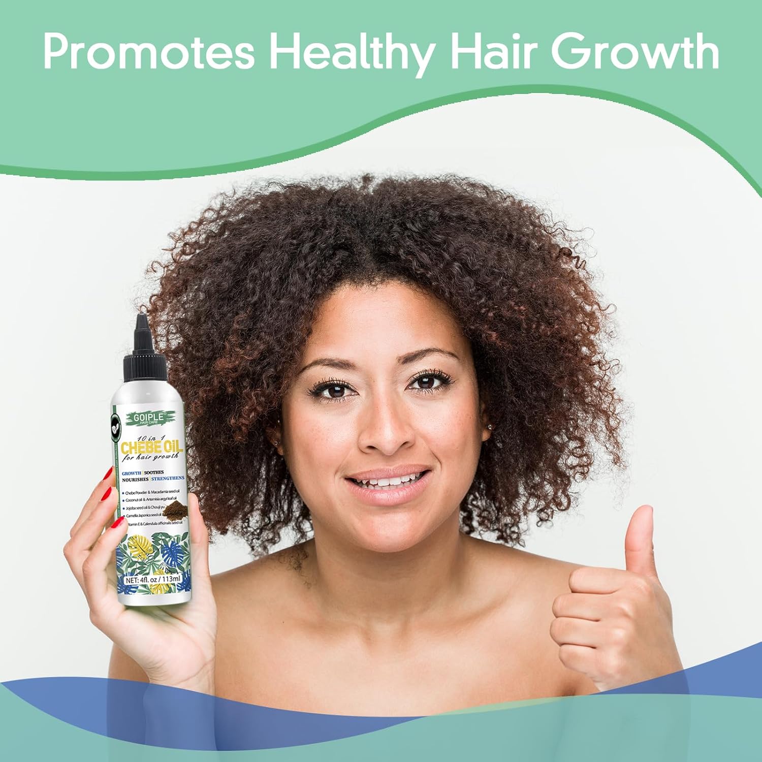 4 FL OZ Natural Chebe Hair Oil for Hair Growth, Moisturizer for Scalp, for All Hair Types - Image 7