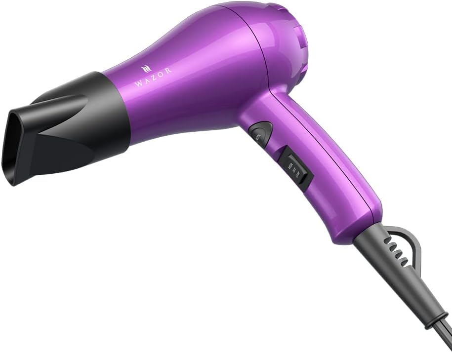 Mini Lightweight Hair Dryer for Pour Painting & RV Compact Travel Blow Dryer for Kids 1000W Ionic Dryer with Concentrator, Cool Shot Button - Image 6