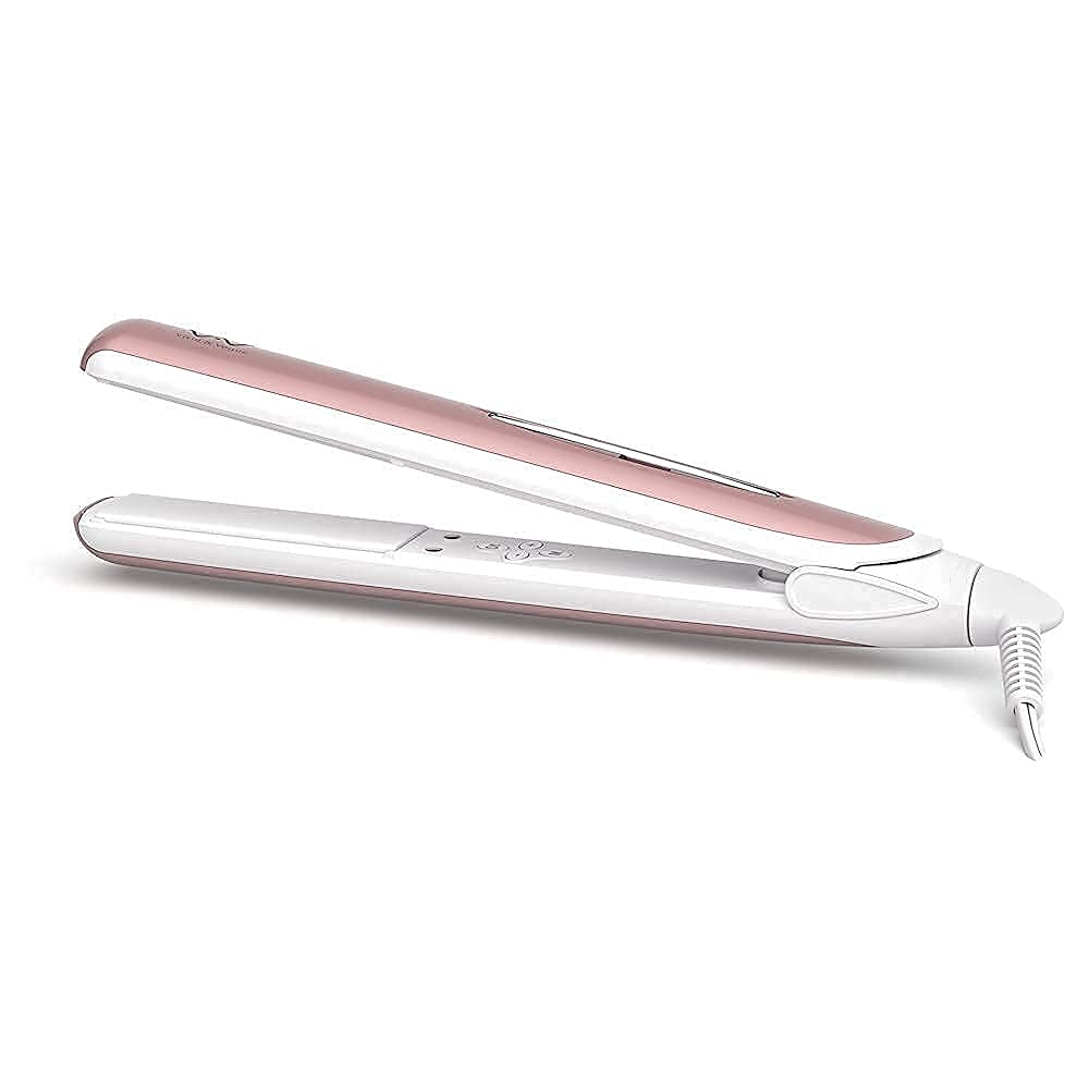 Flat Iron Hair Straightener Professional 2 in 1 Curling Iron and Straightener Ceramic Coating Panel 1 Inch Straightener Temperature Adjustment 284-446 °F - Image 5