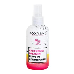FoxyBae Leave-In Conditioner Spray - Hair Detangler, Deep Conditioning, Anti-Frizz - All Hair Types Including Damaged, Curly, Fine - California Dreamin' - for Dry Damaged Hair - 6 Fl Oz