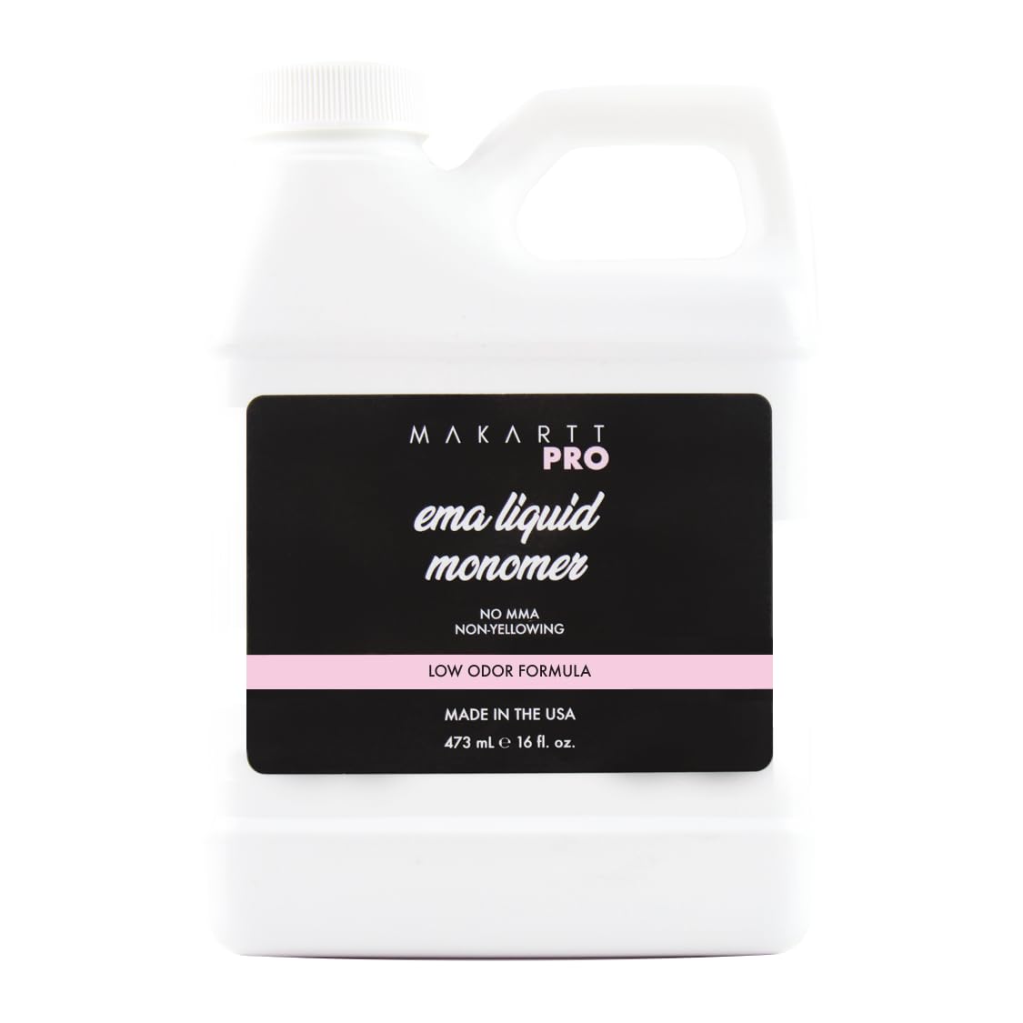 MakartPro Low Odor, MMA free, Non-Yellowing Professional Grade Formula, Beginner Tech Friendly - Essential Acrylic Nail Product for Nail Technicians (16 fl oz)