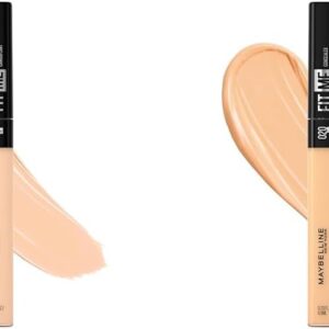 Maybelline New York Fit Me Liquid Concealer Makeup Bundle with Light and Sand Shades, 1 Count Each
