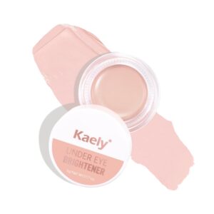 Kaely under Eye Brightener, Conceal Brighten Dark Circles, Color Correcting Pot Concealer for Dark Circles, corrector de ojeras, Waterproof, Vegan Makeup & Cruelty-Free, 08 Light Pink Shimmer