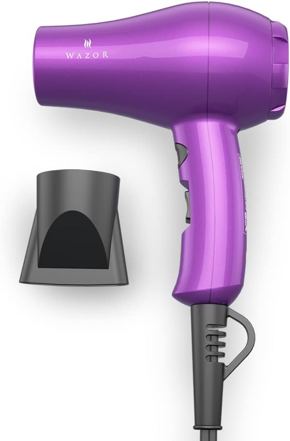 Mini Lightweight Hair Dryer for Pour Painting & RV Compact Travel Blow Dryer for Kids 1000W Ionic Dryer with Concentrator, Cool Shot Button - Image 7