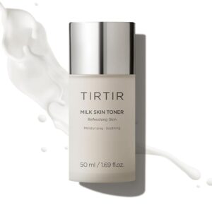 TIRTIR Milk Skin Rice Toner | Deep Moisturizing, Hydrating Toner for face, Niacinamide, Ceramide, Rice Bran Extract, Nature-Oriented Ingredients for Korean Skin Care, Vegan, 1.69 Fl Oz