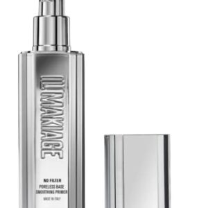 Il Makiage No Filter Poreless Base Smoothing Primer - 30ml / 1.0 fl oz Perfecting Primer for Pores, Flawless Finish, Long-Lasting Makeup Base, White