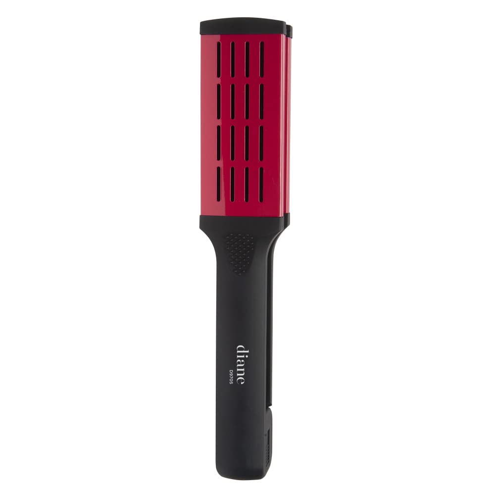 Diane Ceramic Straightening Brush with Nylon Bristles for Smoothing and Styling Thick Coarse Hair, Double-Sided Hair Straightener Brush - Image 2