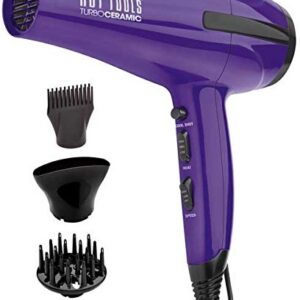Hot Tools CERAMIC IONIC Blow Dryer with Multiple Heat/Speed Combinations, Bonus Free Attachments Included