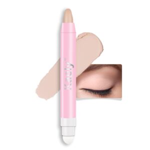 Kaely 2in1 Cream Eye Shadow Brightener Sticks for Eyes, Pencil Eyeshadow Applicator Stick Waterproof Pigmented, Eye Shadow Palette Highlighter Makeup, sombras para ojos, 28 Desert Matte