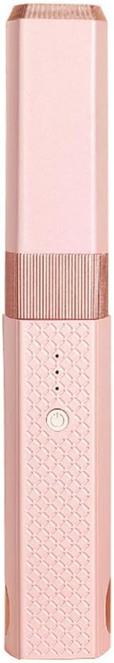 Cordless Hair Straightener, 2 in 1 Portable Mini Ceramic Flat Iron and Curler, USB-C Rechargeable Travel Straightener, Lock in Moisture & Shine, 3 Levels Adjustable (Pink)
