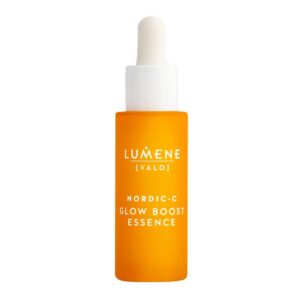 Lumene [Valo] Nordic-C Glow Boost Essence - Hydrating and Brightening Serum with Vitamin C, Hyaluronic Acid + Arctic Cloudberry for Visibly Radiant Skin - Vegan + Suitable for All Skin Types (30 ml)