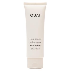 OUAI Hand Cream - Thick, Creamy Balm with Coconut Oil, Murumuru Butter and Shea Butter - Hydrating Moisturizer for Soft Hands - Use Daily to Deeply Nourish Skin (3 Oz)
