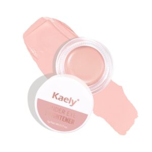 Kaely under Eye Brightener, Conceal Brighten Dark Circles, Color Correcting Pot Concealer for Dark Circles, corrector de ojeras, Waterproof, Vegan Makeup & Cruelty-Free, 01 Light Rose Shimmer