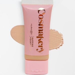 Foundation for Light to Full Coverage - Mousse Liquid Makeup Foundation for Uneven Skin Tone - Diverse Skin Types Mature, Dry, Oily - Oil-free, Cruelty-free (Medium)