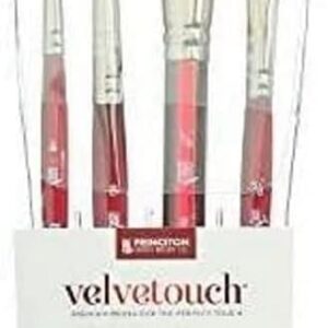 Princeton Velvetouch, Series 3950, Paint Brush for Acrylic, Oil and Watercolor, Set of 4