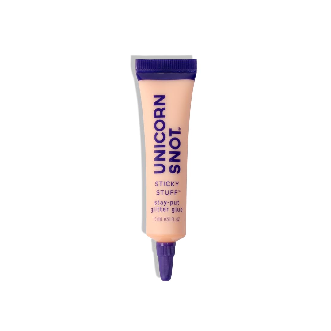 Unicorn Snot Glitter Glue Primer - Sticky Stuff™ Stay Put Glitter Glue for Long-Lasting Perfection - Safe for Face - Waterproof, Non-Toxic Primer for Body & Face - Dries Clear