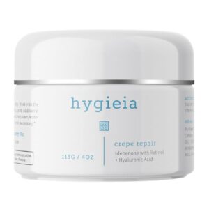 Hygieia Crepey Skin Liposomal Repair Cream – Anti-Aging Crepe Corrector Lotion for Loose Skin (Arms, Neck & Body) & Wrinkles – Retinol & Hyaluronic Acid Firming Cream with Idebenone – Made in USA, 4oz